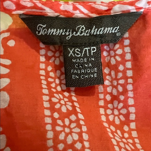 Tommy Bahama Orange Floral Blouse - Picture 2 of 4